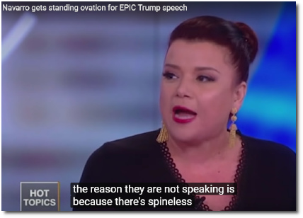 Republican strategist Ana Navarro says Republicans are spineless (at t=4:30, 21 March 2019)
