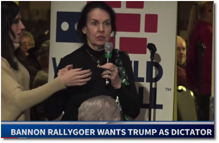 Angry psycho lady from Cincinnati wants Trump as dictator (video posted 19 March 2019)