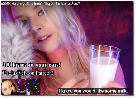 Valeriya ASMR knows that I would like some milk (18 March 2019)