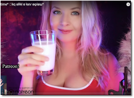 Valeriya ASMR with a glass of milk (18 March 2019)