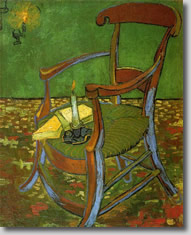 Gauguin's empty chair by Vincent Van Gogh