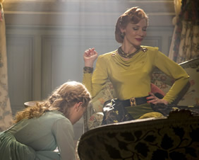 Cinderella and her Wicked Step Mother Lady Tremaine played by Cate Blanchett