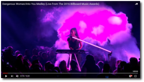 Ariana on the Vocoder at Billboard May 22, 2016