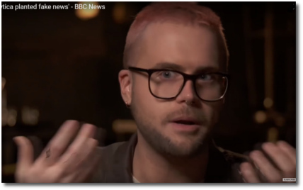 Christopher Wylie says that Cambridge Analytica planted fake news to unsuspecting Facebook users in order to influence the 2016 election
